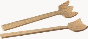 Set di 2 posate per insalata in legno di quercia Continenta