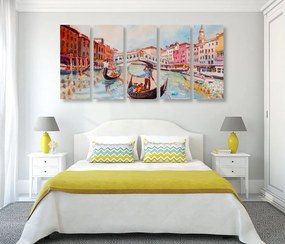 Quadri 5 pezzi – Gondola veneziana