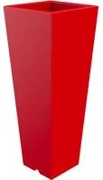 Vaso 37,5x102 cm in Resina Arkema Quadro 102 Cherry