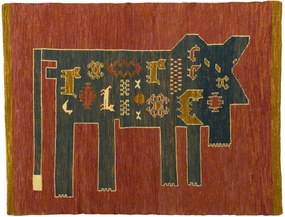 Kilim Tappeto 100x130 (Iran) Tessuto A Mano
