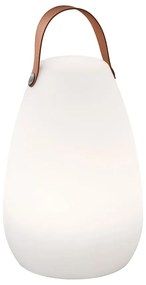 Lampada da tavolo LED bianco-marrone (altezza 26 cm) Ruby - Fischer &amp; Honsel