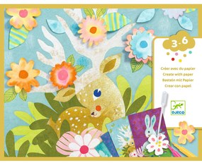 Gioco d'arte con la carta - animali della foresta