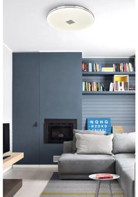Plafoniera LED moderno Mara, bianco Ø 38 cm, luce con 3 temperature di colore dimmerabile NOVECENTO