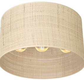 Lampadario a plafone RATTAN 3xE27/60W/230V rattan