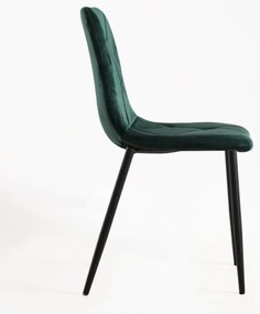Sedia Lyke Velluto - Verde