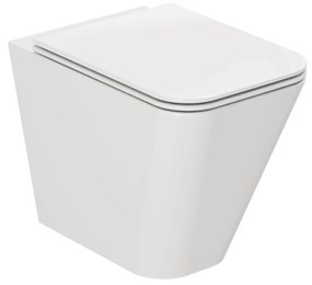 Wc a Terra Senza Brida Traslato Azzurra Ceramica "Build" Bianco Lucido