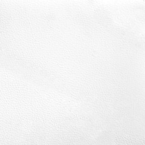 Giroletto con Testiera Bianco e Nero 180x200 cm in Similpelle