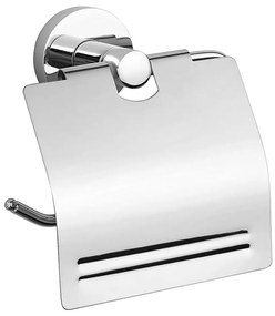 Aqualine - Porta carta igienica con protezione SAMBA cromo lucido