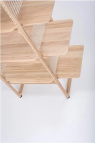 Libreria in legno massiccio di rovere, altezza 216 cm Muse - Gazzda