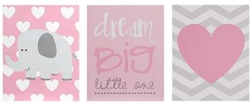 Quadri per bambini in set da 3 16x20 cm Dream Big - Premier Housewares