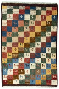 Gabbeh Tappeto 80 x 120 (Iran) Annodato A Mano