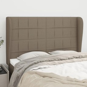 Testiera Ad Orecchio Tortora 147 X 23 X 118/128 Cm İn Tessuto /