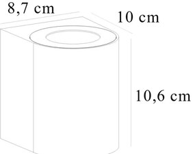 Nordlux - Applique LED da esterno CANTO 2xLED/5,5W/230V IP44 grigio