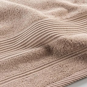 Asciugamano beige in spugna di cotone 90x150 cm Tendresse - douceur d'intérieur