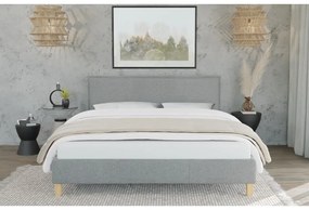 Letto singolo imbottito con grata 90x200 cm Tina - Ropez