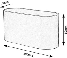 Rabalux 7023 - Applique KAUNAS 1xG9/10W/230V nera