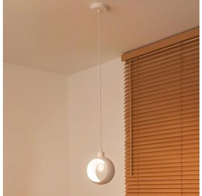 Duolla - Lampada a sospensione su cavo IRONLINE 1xE27/15W/230V bianco
