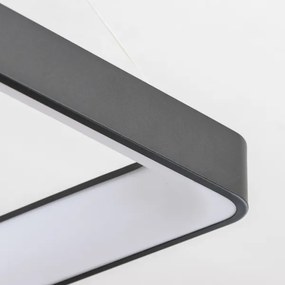 Brilagi - Lampadario LED dimmerabile sospeso a cavo FALCON II LED/125W/230V 60x60 cm nero + telecomando