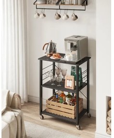 Tavolino da servizio MARGE nero