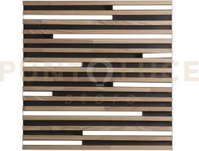 Plafoniera led kuma nera in legno 40w 4136k cct 2700 e 3200 e 4000k...