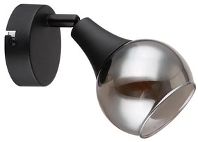 Globo 57904-1 - Faretto da parete GLYPTAR 1xE14/40W/230V nero