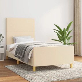 Giroletto Senza Materasso Crema 90x200 Cm İn Tessuto /