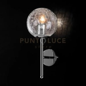Applique in ferro cromo lucido 1 luce tresor