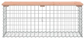 Panca giardino design gabbione 103x31,5x42 cm massello douglas