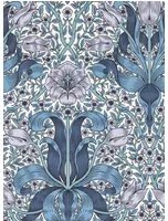 Morris & Co Carta da parati Spring Thicket - Indigo/ Lilac