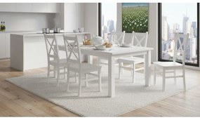 Sedia da pranzo NATE bianca