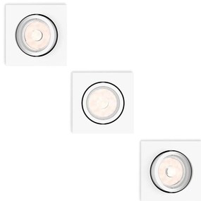 Philips 50193/31/PN - SET 3x Lampada da incasso ENNEPER 1xGU10/5,5W/230V