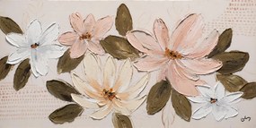 Dipinto su tela Ninfee, multicolore 120 x 60 cm
