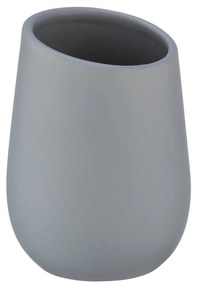 Tazza in ceramica grigia per spazzolini da denti Badi - Wenko