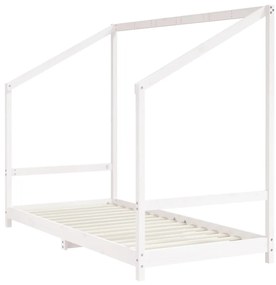 Giroletto per bambini bianco 2x(90x190)cm legno massello pino