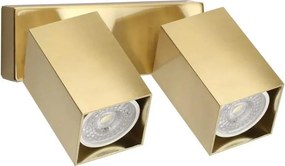 Ideal Lux - Faretto LED da parete orientabile DYNAMITE 2xGU10/7W/230V CRI 90 ottone