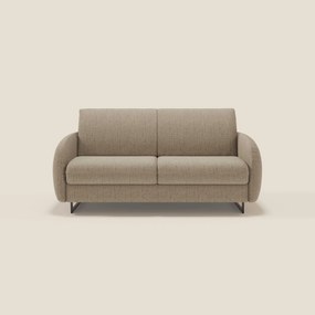 Ninfea divano letto Design Morbido con Piedini alti in Metallo e Materasso H18 cm in tessuto impermeabile T03