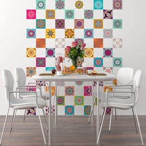 Set di 60 adesivi murali Tiles Vintage, 10 x 10 cm - Ambiance