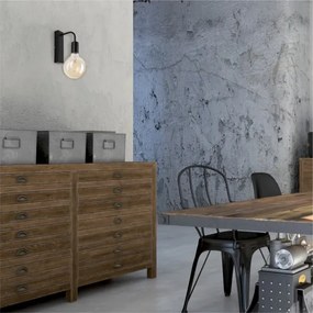 Applique ASTRID 1xE27/60W/230V opaco nero