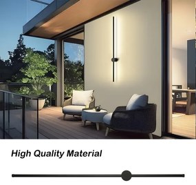 Brilagi - Lampada da parete per esterni AURA LED/20W/230V 3000K IP54 nero