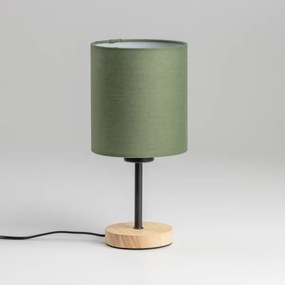 Brilagi - Lampada da tavolo NUBILA WOOD 1xE27/25W/230V quercia/verde