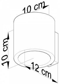 Applique da Parete in Legno Naturale ORBIS 1 G9 da interno Colore del corpo Legno