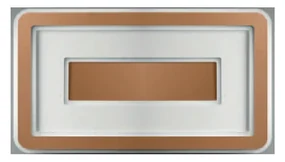 Plafoniera Contemporanea Halò Metallo Rame Opaco Led 45W