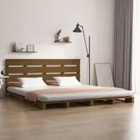 Giroletto Miele 150x200 cm Legno Massello di Pino 5FT King Size 3120140