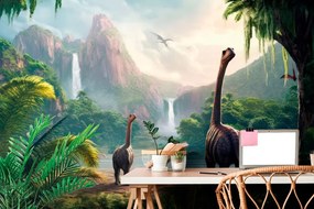 Carta da parati – Terra dei dinosauri