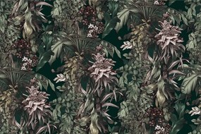 Carta da parati – Con motivo floreale elegante