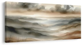 Quadro su tela – Colline soffuse nella nebbia