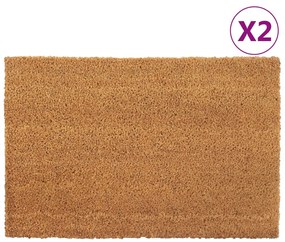 Zerbini 2 Pz Naturale 40x60 Cm İn Fibra Di Cocco /