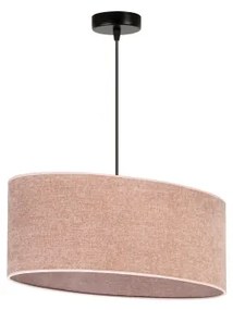 Duolla - Lampadario a sospensione con filo OVAL 1xE27/15W/230V rosa