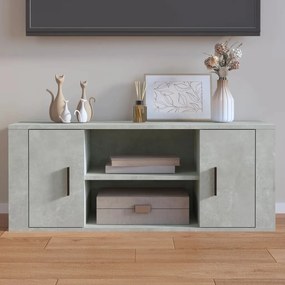 Mobile per tv grigio cemento 100x35x40 cm legno multistrato