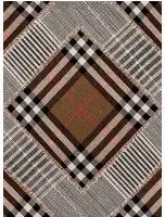 Mindthegap Carta da parati Checkered Patchwork - Mid Brown